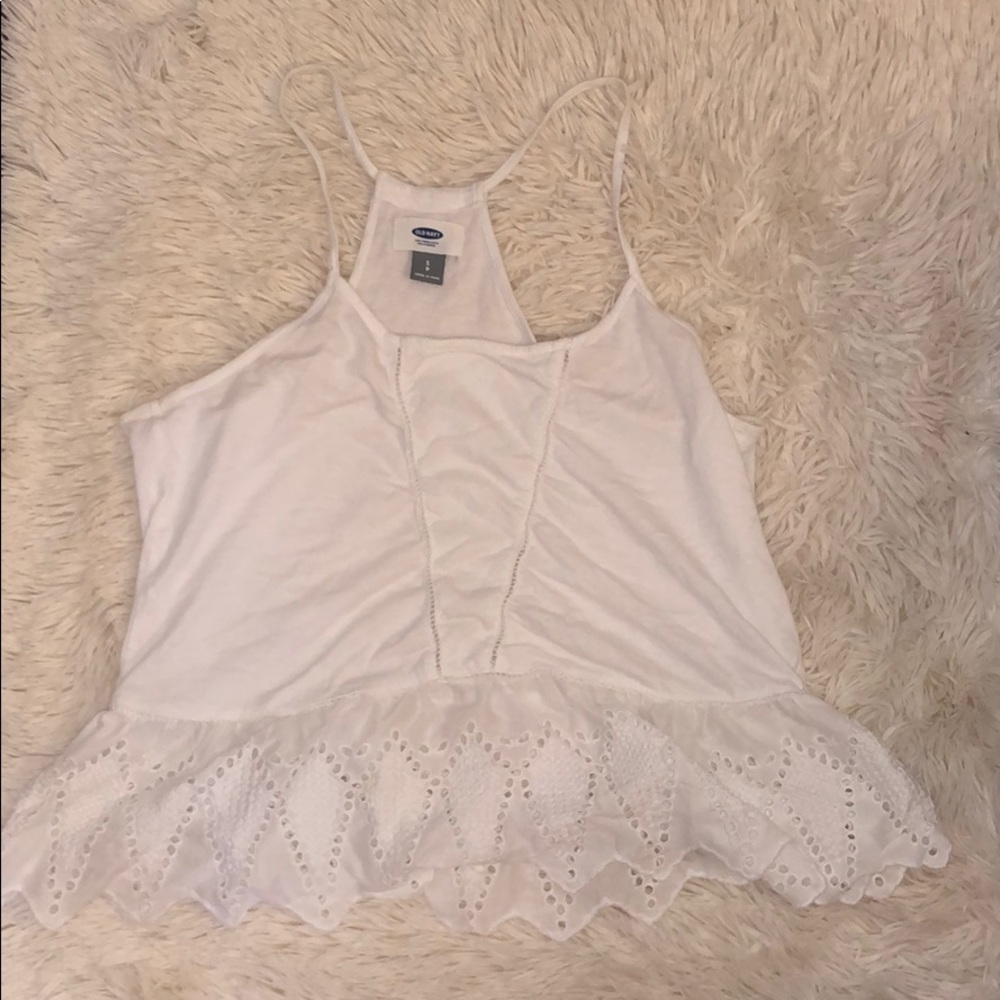 White tank top